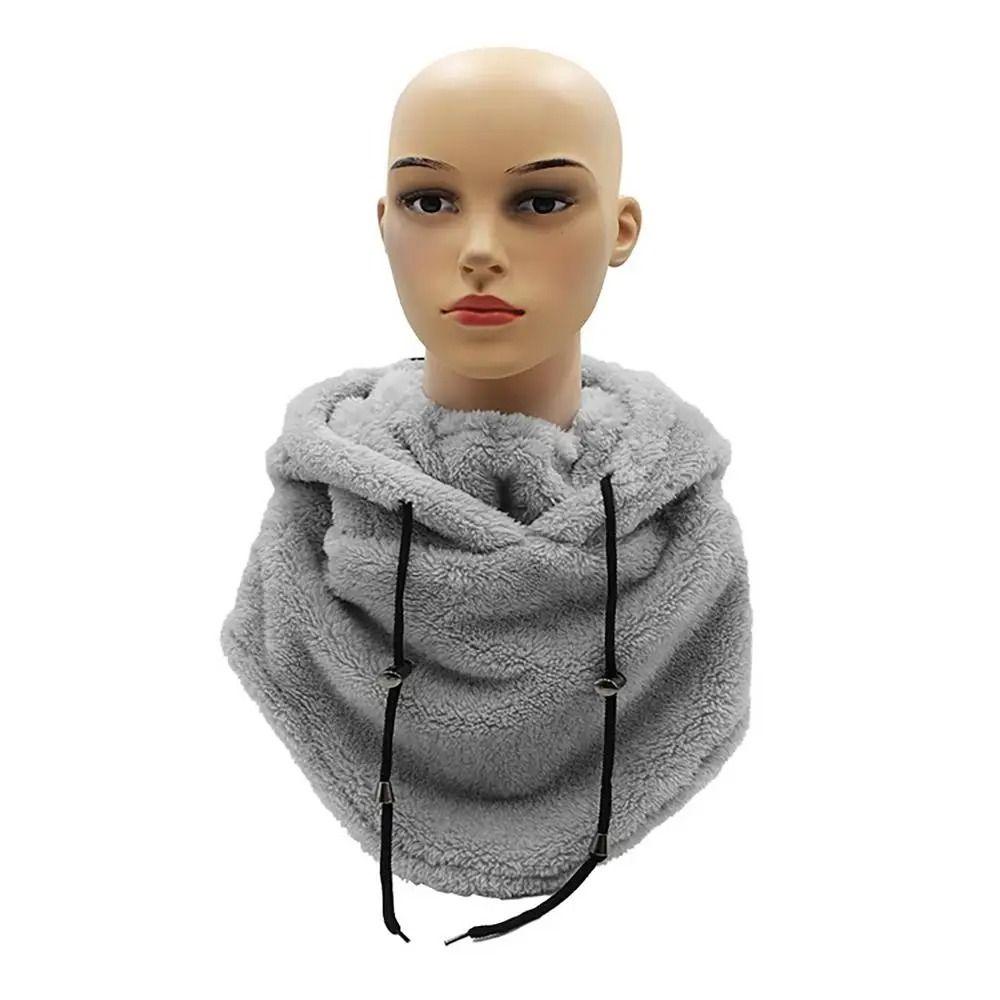 Thickened Fleece Balaclava Hat Plush Ear Protection Cap Winter Cycling Cap  for Outdoor Sports