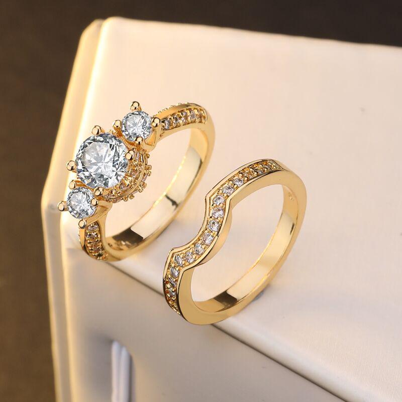 European & American Fashion Zirconium Ring Set - Creative Ladies' Jewelry Gift