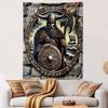 Guerrier Viking avec Hache et Bouclier Motif Tenture décorative pour la maison, convient pour la chambre et le salon, cadeau