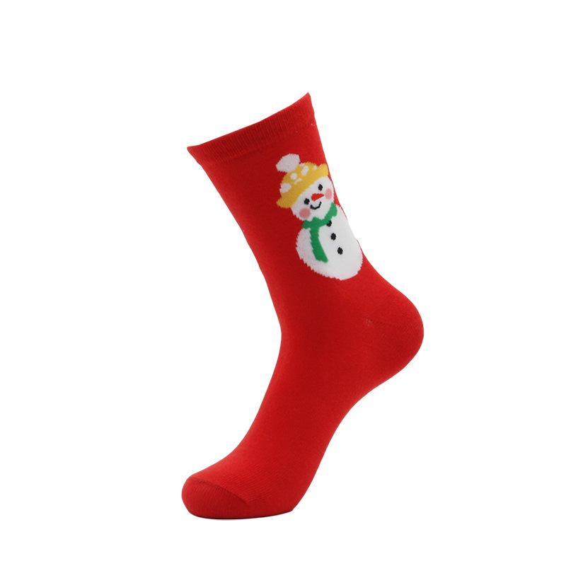 2023 Women's Mid-Calf Christmas Stockings - Santa Claus Cotton Socks for Autumn & Winter