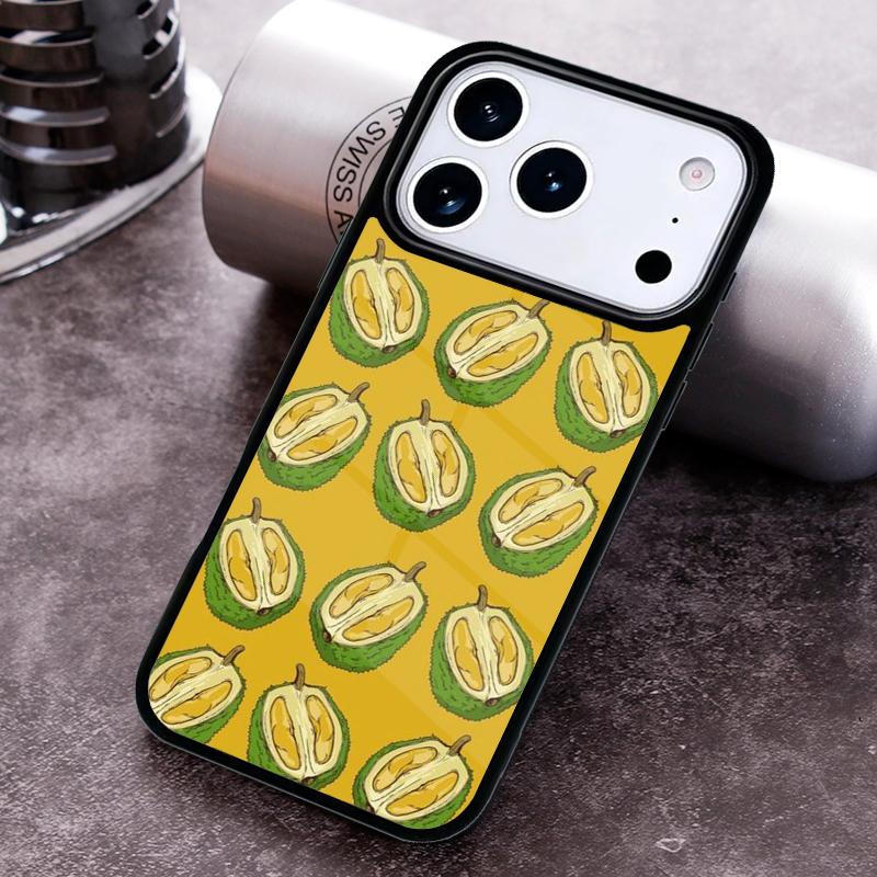 Fruit Lemon Orange Durian Phone Case for iPhone 17 16 15 Pro Max Air 14 13 12 11 Plus Shockproof Cover