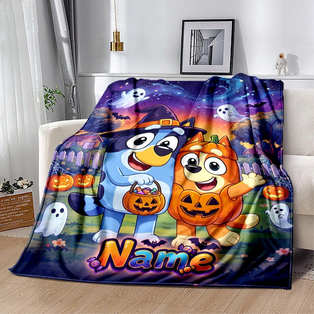 Christmas Pals Celebration Personalized Name Blanket Throw Personalized Blanket Durable Comfort Versatile for Bed Office Chair Bedding Couch