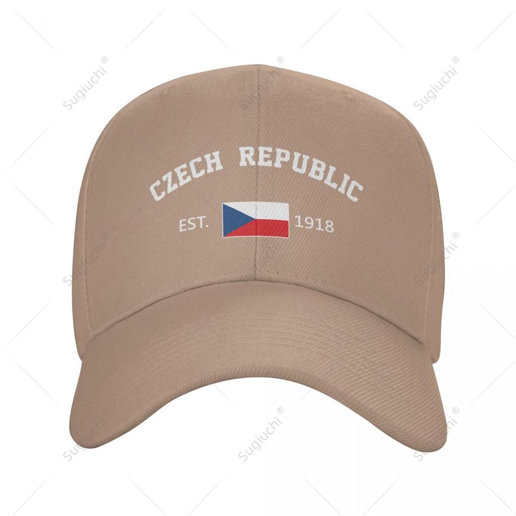 Unisex Baseball Cap Czech Republic EST Independence Day Wild Sun Shade Peaked Adjustable Outdoor Caps for Unisex Women