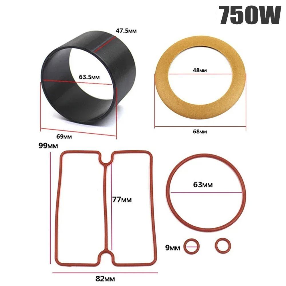 1Set Nitrile Rubber Air Compressor Piston Ring Kit  for Mute Air Compressor Repair