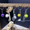Alloy Tennis Racket Keychain Pendant - Sports Event Gift Jewelry