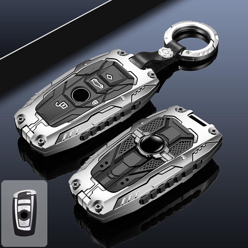 Key Fob Cover Zinc Alloy Key Case Fits For Bmw Ix Im I5 M60 X5 X7 X6 Ix I7 Remote Car Key Shell Protection