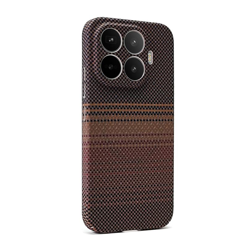 Magnetic Case For Xiaomi 17T Pro Case For Magsafe Embossed Carbon Fiber Striped Pattern PC Lightweight Hard Case For Mi 17 T Pro