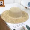 Sun hat children summer sunshade leisure beach hat travel elegant sunscreen hat big edge seaside face covering straw hat