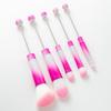 5 PCS Metal Handle Beaded Makeup Brush Set Soft Makeup Brushes Gifts Eyeshadow Brush