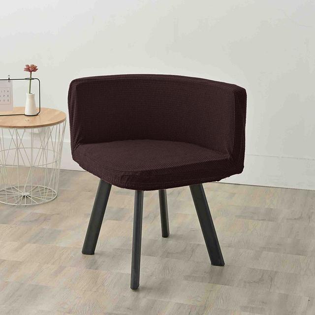 1 Stück Stuhlbezug aus Polarfleece-Stoff, waschbare Stuhlhussen, dreieckiger Sitzbezug, Stretch-Bar-Sitzbezug für Zuhause