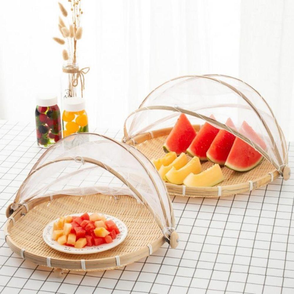 Reusable Anti-insect Dustproof Basket Multi-function Fruit Vegetable Tray  Household