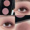 Xiaohongshu's Trending Two-Tone Eyeshadow~ Gray-Pink Lotus Color, Affordable Alternative Eyeshadow Palette, Pearlescent Matte Daily De-Puffing Palette
