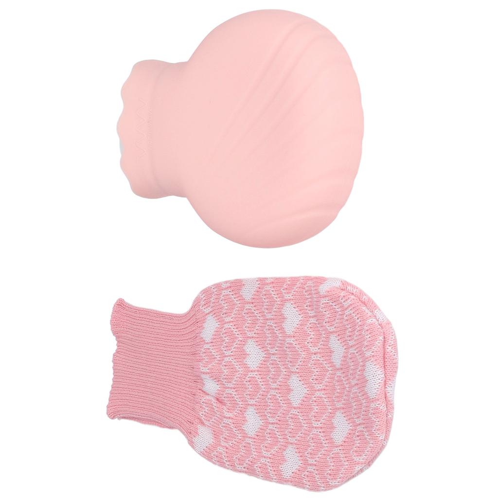 Hot Water Bottle Bag Explosionproof Silicone Hot Water Bottle with Knit Cover for Family Life