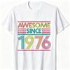1976 Tshirt Graphic Custom Printed Short Sleeve Shirts Unisex Clothing 49th Birthday Gifts Years Old Vintage Hipster Hot Sale Tee