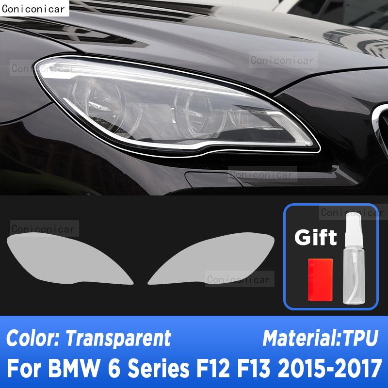 

Car Headlight Protection Transparent Repair Anti-Scratch Protective Film TPU Stickers For BMW 6 Series F12 F13 2015-2017 Transparent