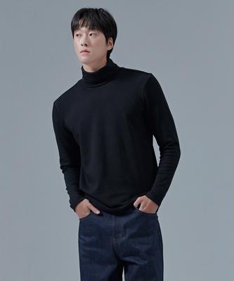 CHASECULT Unisex Brushed Essential Turtleneck T-Shirt-Cfzu5109D03