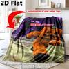 Custom name/text Minecraft Steve Mystery Cube Blanket Suitable All Seasons Soft Comfortable Office Blanket Holiday Birthday Gift Blanket Soft Comforta