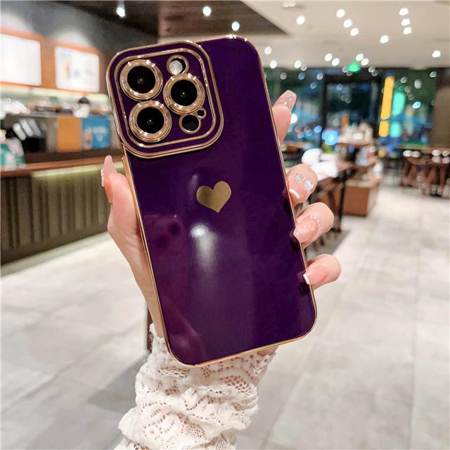 For iPhone 16 Pro Max Luxury Plating Nice Frame Soft Phone Case iPhone 16 15 14 13 12 11 X Xs Xr 7 8 Plus Lens Protective Cover