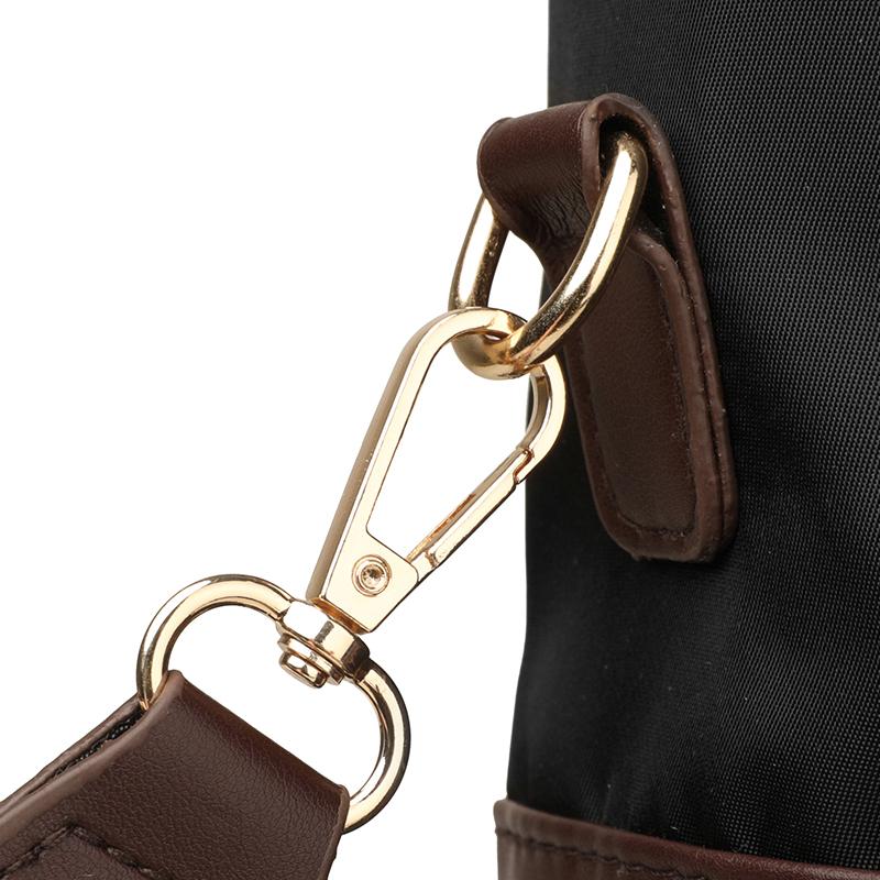 Lightweight Nylon Convertible Backpack with Front Flap Pocket Contrast Trim Dual Zipper Casual Daypack for Women Daily Travel