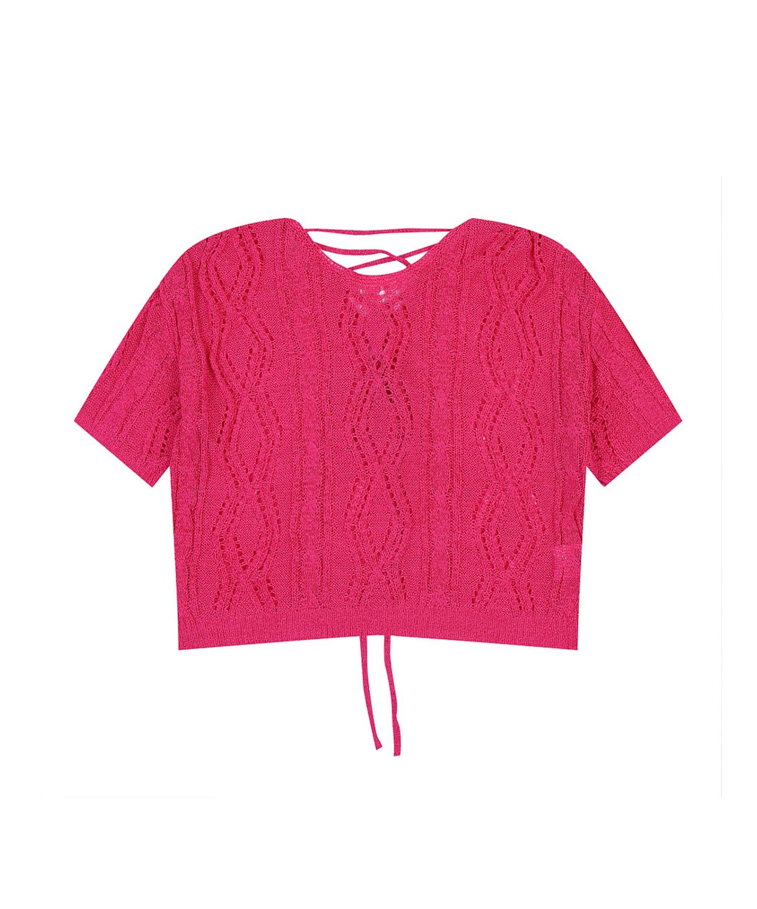 Vanake Back Slit Knit_Vb38Ktug04Z White(Wh)/F(Free)