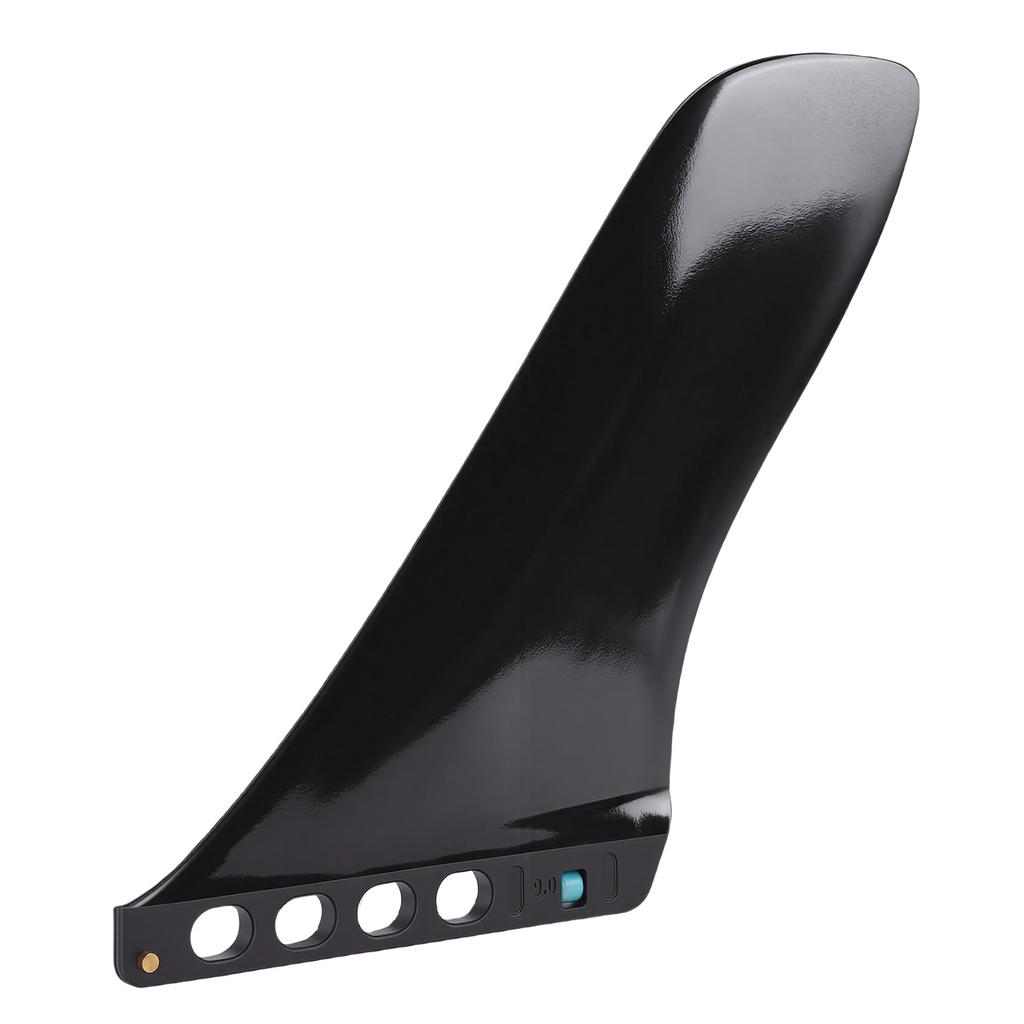 Surfbrett Finne 9,25 Zoll schraubenlose Montage Nylon Glasfaser Paddleboard Heckfinne zum Ersatz Schwarz