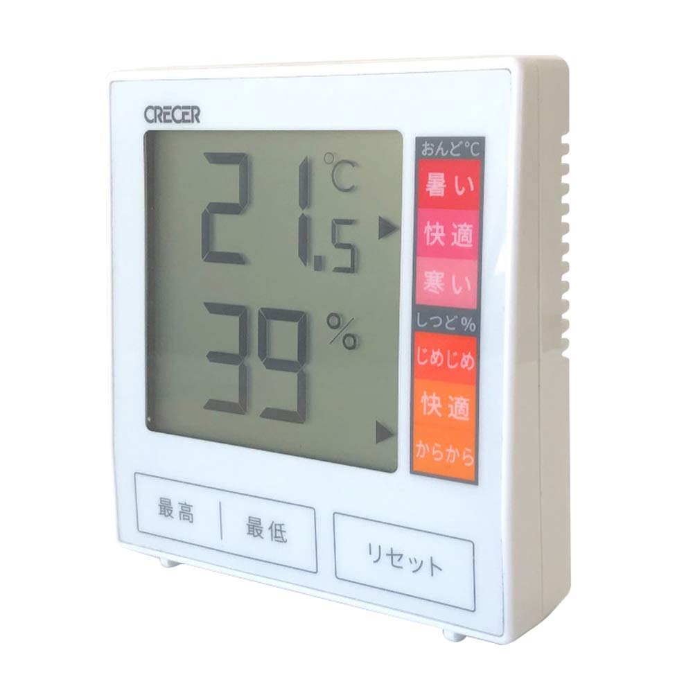 

Cresel Indoor Digital White 88 x 81 x 24mm Thermo-Hygrometer CR-1180W білий