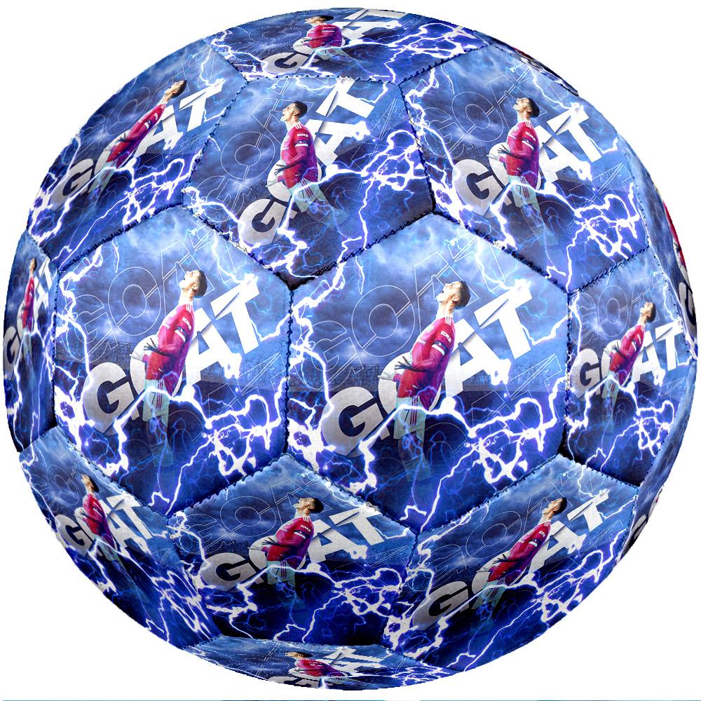 Cristiano Ronaldo Theme Soccer Ball Size 5 Soccer Ball Soft Touch Professional Training Football for Outdoor Sports