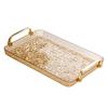 Premium Home Living Room Tea and Water Cup Tray - Elegant Desktop and Dining Plate