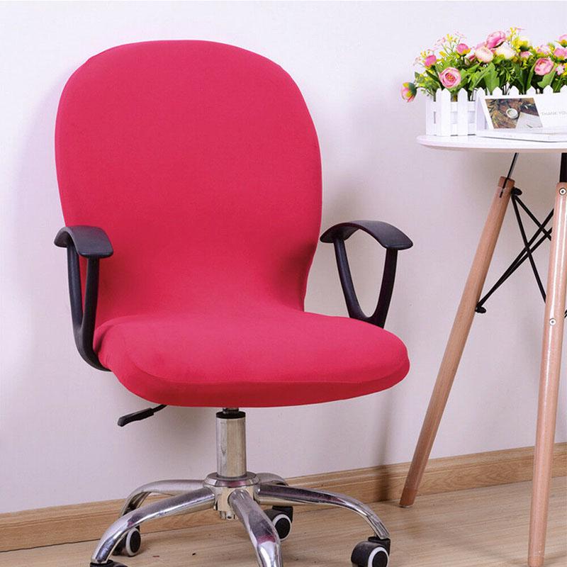 

Чехол для стула Компьютерный Офисный Спандекс Стрейч Поворотный Вращающийся Антимакассар Сиденье Red