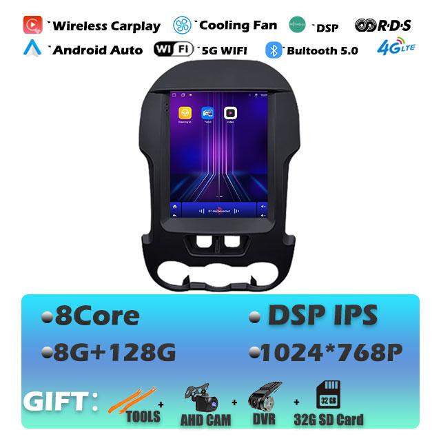 1024*768P For Ford Ranger 2012-2015 Carplay Android 14 Car Radio Multimedia Video Player Navigaion Head Unit Stereo 2Din Audio