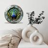 Kitchen-Friendly 30cm Diameter Glass Wall Clock with Splash-Resistant Surface