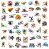 50 Realistic Dinosaur Graffiti Stickers Dinosaur Plus Text Creative Decoration Hand Account Skateboard Notebook Stickers