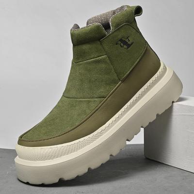 Fashion Vintage Classic PU Leather Ankle Boots for Men Outdoor Male Treking Footwear Non-Slip Hiking Basic Boots Leisure Walk Mens Botas