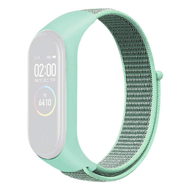 For Xiaomi Mi Band 3/4/5/6/7 Nylon Watch Band Adjustable Sport Loop Strap Wristband Replacement