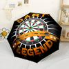 Dart Legend Emblem Outdoor Automatic Umbrella Compact 8-Rib Design Sturdy Construction Durable Everyday Carry Umbrella Elegant Women's Umbrella