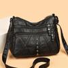 Elegante Retro Leder Crossbody Wickeltasche - Leicht, Stilvolles Europäisches & Amerikanisches Design