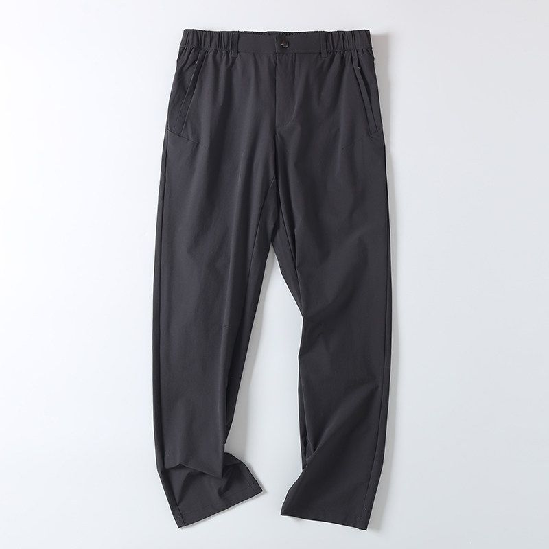 Summer Thin Outdoor Elastic Wear-Resistant Quick-Drying Trousers Men's Foreign Trade Export Tail Loose Casual Straight Pants Fashion