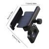 Loigohon Motorcycle Smartphone Holder - Aluminum Alloy, Adjustable Angle, Compatible with Electric Bicycles, Commuting to Work or Mountain Road