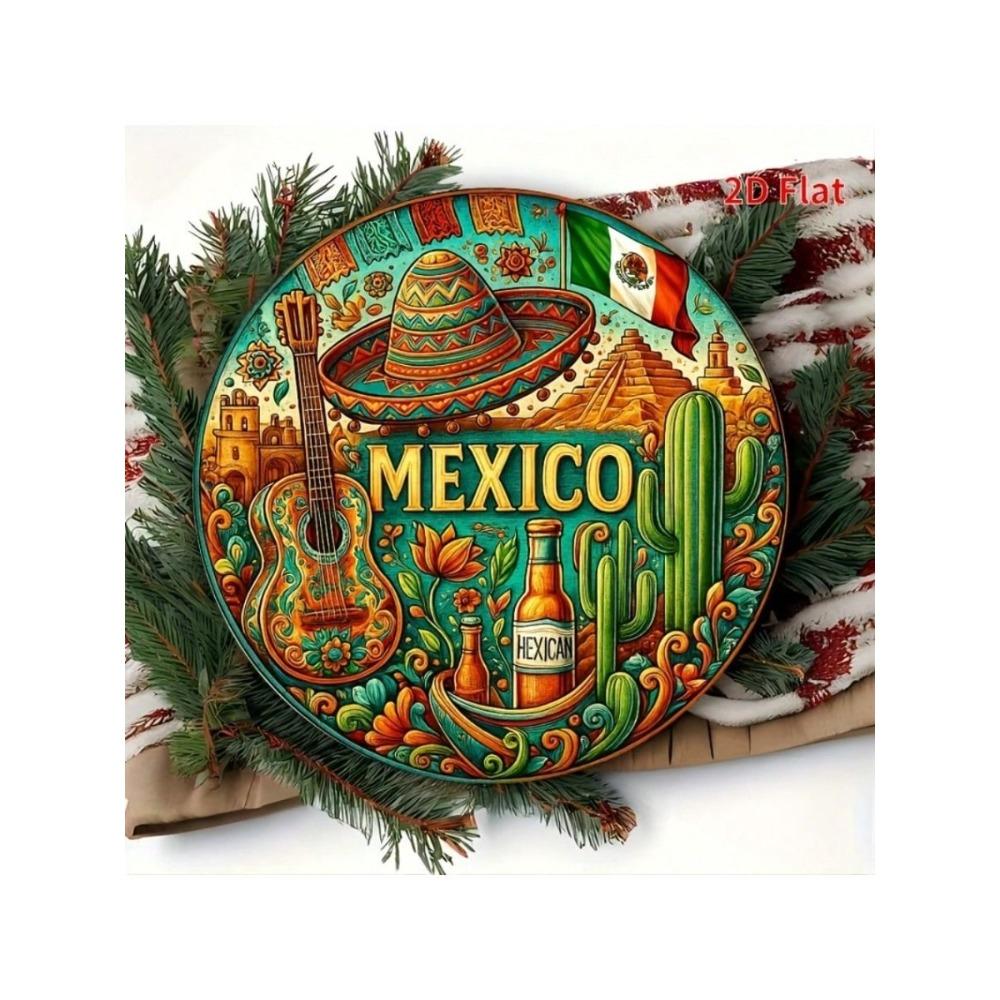Cactus Cinco de Mayo Metal Wall Art Poster Home Decor