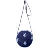 A Retro and Trendy Single-shoulder Crossbody Bag for Women with Hand-tie-dyed Blue Flowers in Ethnic Style