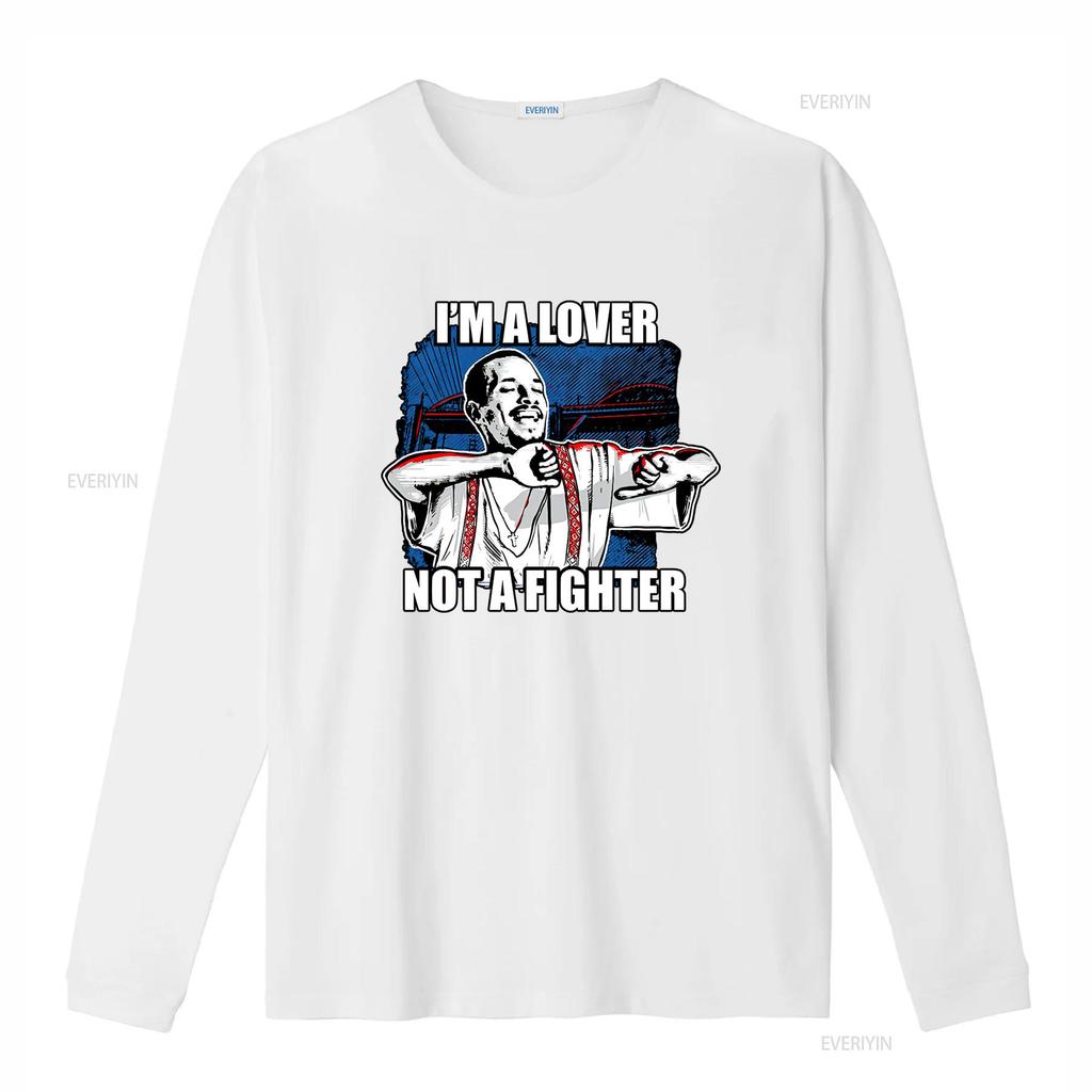 Blood in Out T Shirt Im a Lover Not Fighter for Men American Style vintage Washed Soft streetwear Comfortable homme graphic