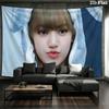 LISA Wall tapestry, aesthetic printed fabric blanket, suitable for bedroom, living room, and home decor.