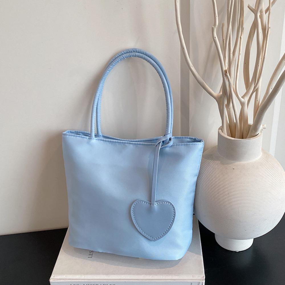 New Macaron Color Mini Tote Bag Mini All-match Design Nylon Handbag Lightweight Women's Handbag Casual