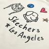 Skechers Fashion Sports Series Comfortable Breathable Casual Short Sleeve T-Shirt Women Tops Cream Beige P225W304-00NA