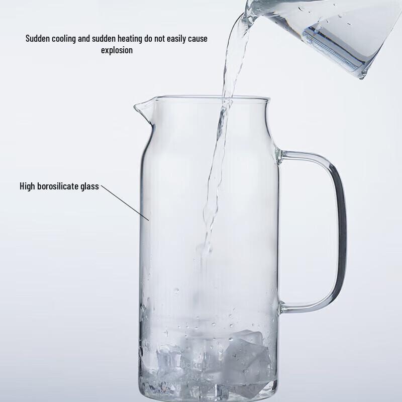 LocknLock Heat-Resistant Glass Pitcher with Handle, 1.2L