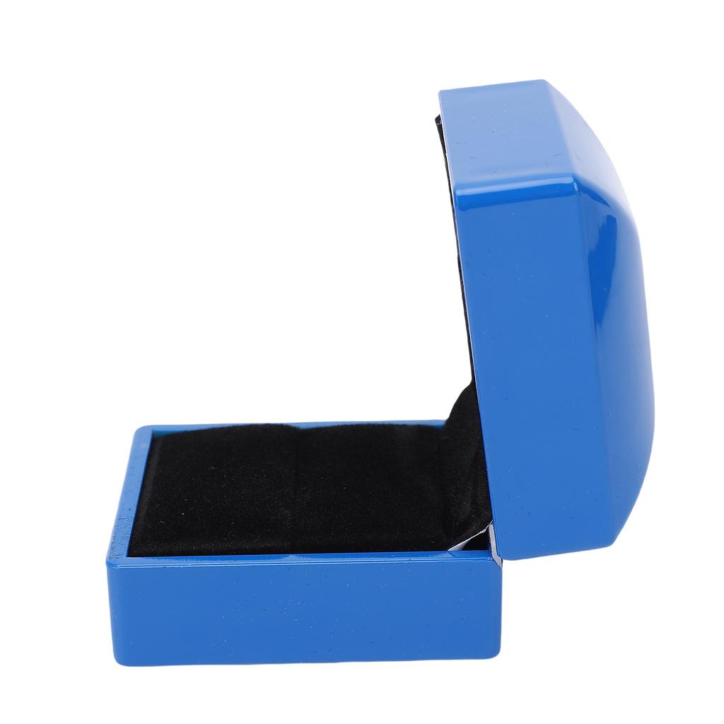 LED   Box Luxury High Gloss Finish Jewelry Display Engagement   Box with Light for Proposal Wedding