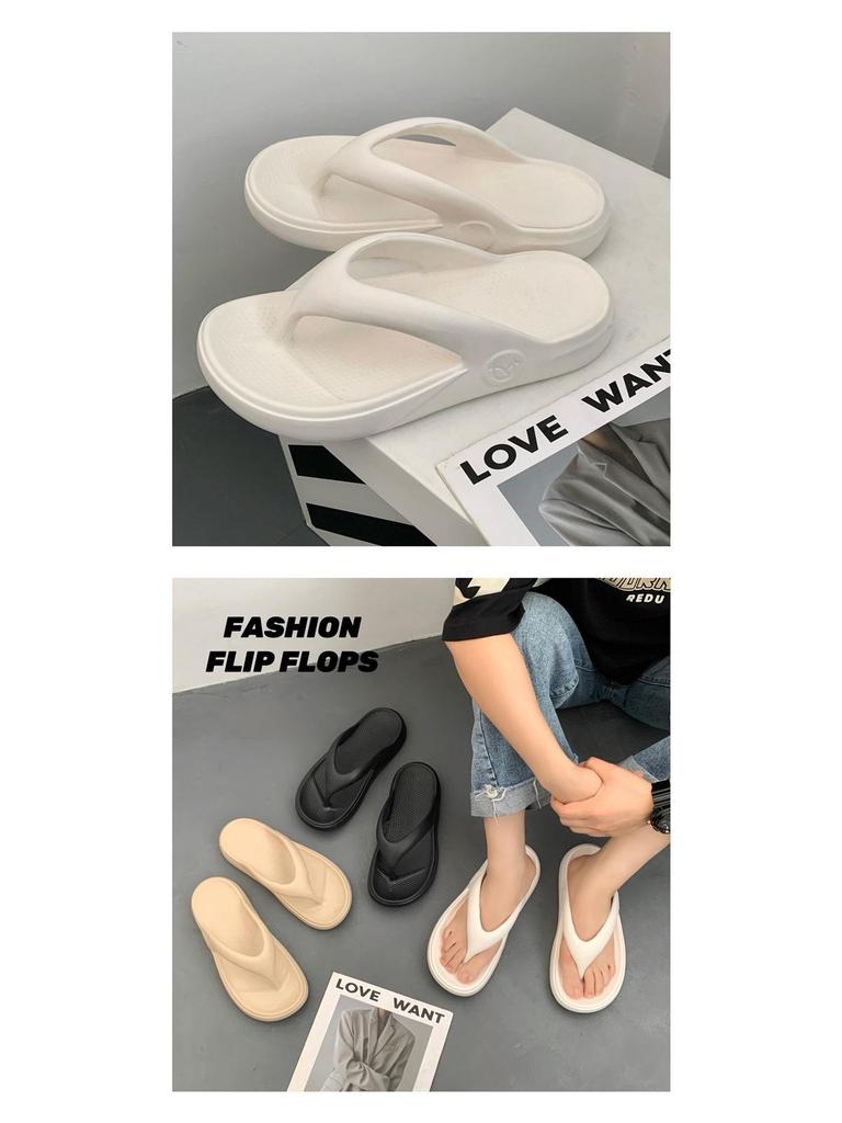 2025 Men's Plus Size Non-Slip EVA Flip-Flops: Odor-Resistant Casual Sandals for Beach, Indoor/Outdoor Wear