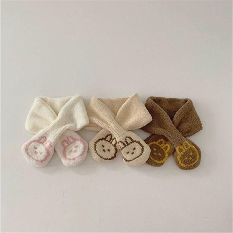 Einfarbiger Babyschal Kinder Nackenwärmer Herbst Winter Nackenbedeckung Winddichtes Halstuch für Jungen und Mädchen 6M bis 4J