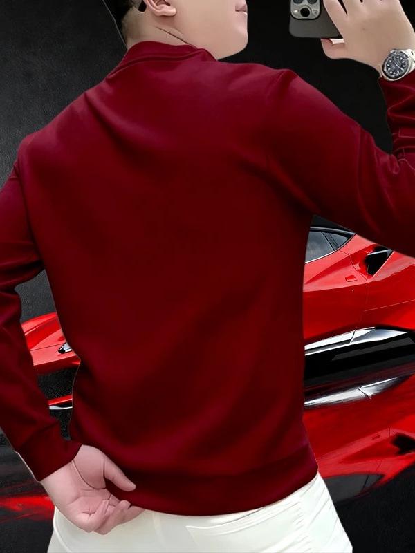 Sweat à capuche rouge Année du Cheval 2026 - Haut Festif du Nouvel An Astrologique pour Homme