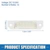 ABSOPRO License Plate Light Assembly for Honda Ford and Fusion Plastic White Set of 2 (Part Number 6E5Z13550A) (2006-2012), Red, Light,